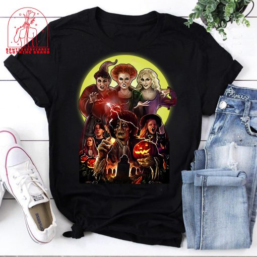 Full Moon Hocus Pocus 90s Movie Fantasy Movie Witch Halloween Unisex T-Shirt