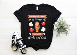 Funny Unique Books Cats Shirt