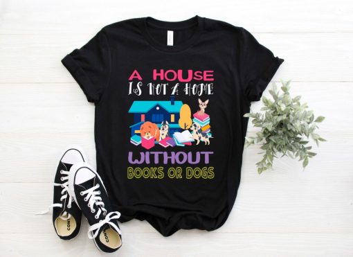 Funny Unique Books Dogs Shirt