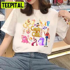 Game Offline Trendy Candy Crush Friends 2022 Illustration Unisex T-Shirt