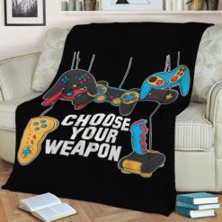 Gamer Gaming Controller Fleece Blanket Throw Blanket Gift