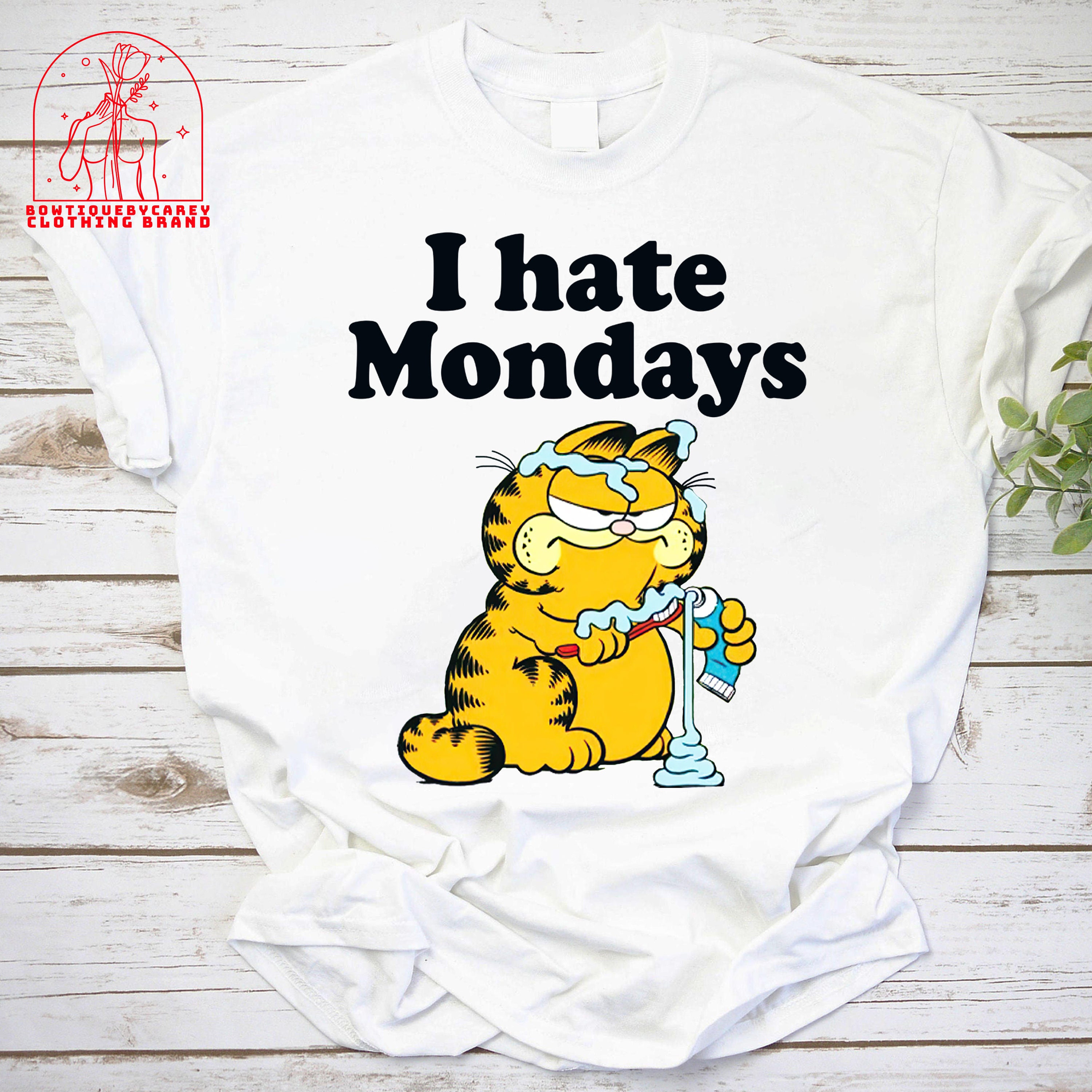 Garfield I Hate Mondays Cat Cat Lovers Kitten Garfield Unisex T-Shirt