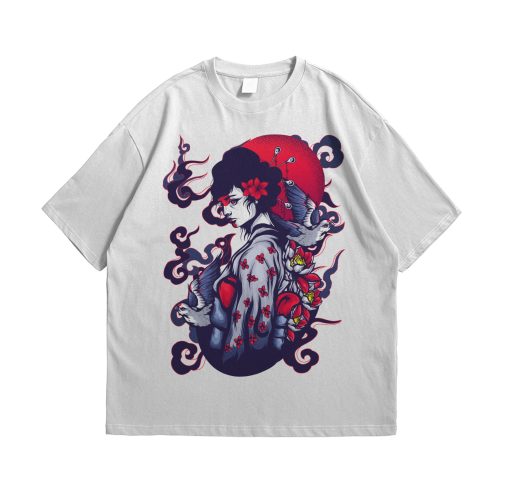 Geisha Japanese Urban Artwork Graphic Unisex T-Shirt