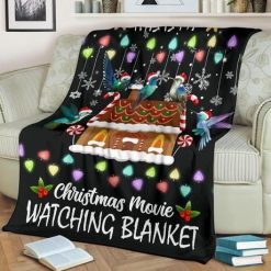 Ginger Bread House This Is My Christmas Watching Movie Best Seller Fleece Blanket Throw Blanket Gift