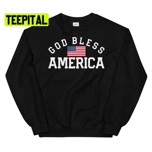 God Bless America Flag Unsiex T-Shirt