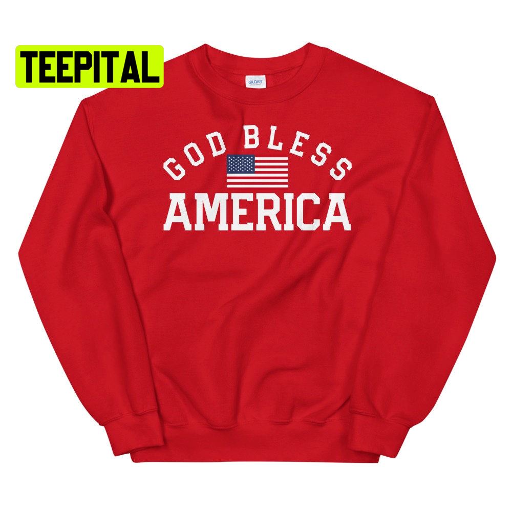 God Bless America Flag Unsiex T-Shirt