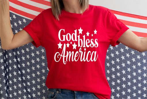 God Bless America Happy 4th Of July Independence Day Unisex T-Shirt