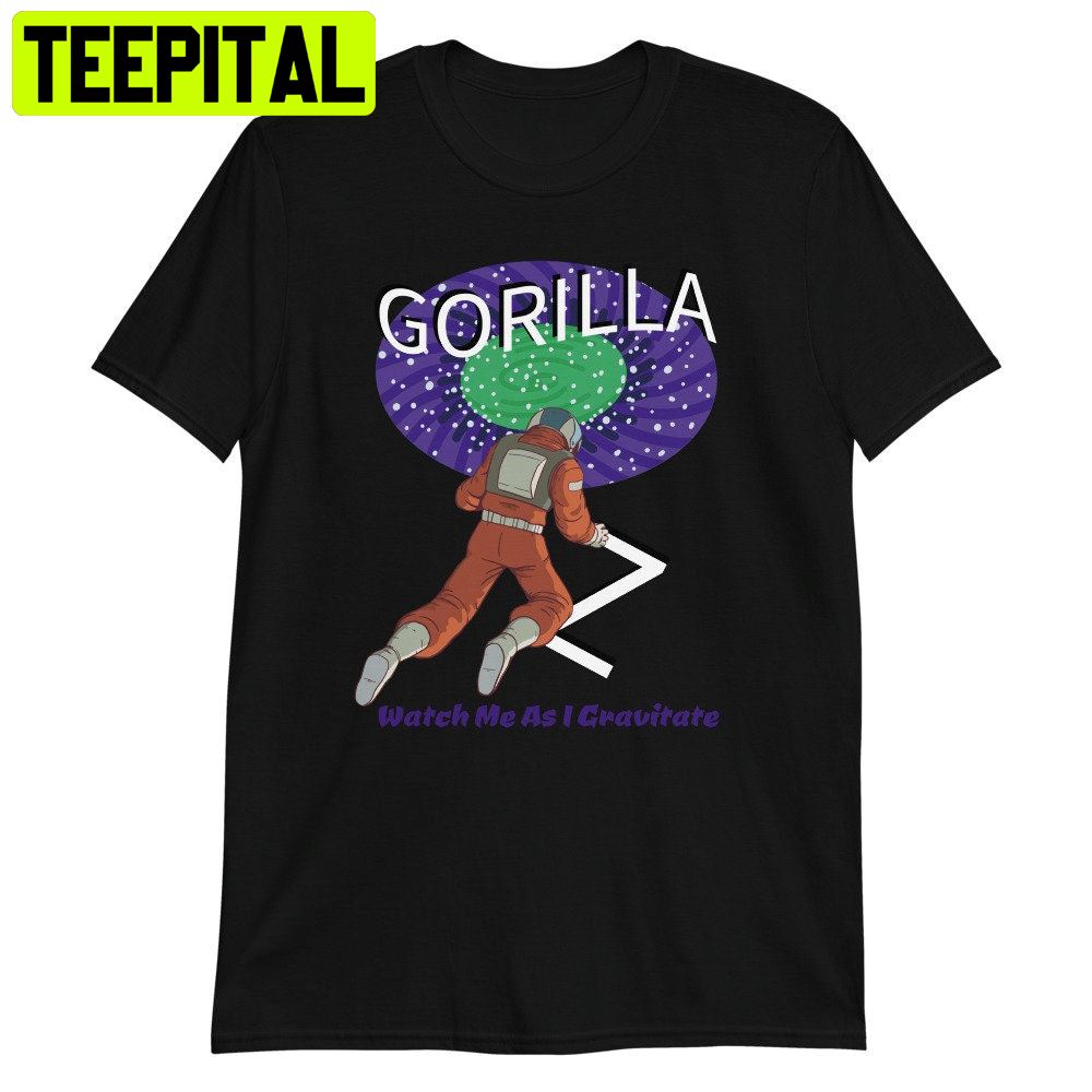 Gorilla In Space Funny Astronaut Unisex T-Shirt