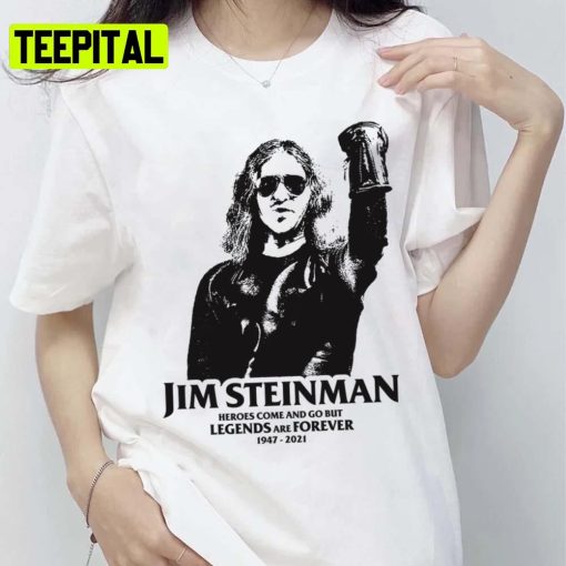 Grey Art Legends Are Forever Jim Steinman Unisex T-Shirt