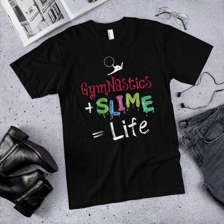 Gymnastics and Slime is Life Gymnast Girl Cute T-Shirt