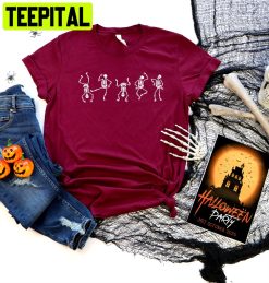 Halloween Party Dancing Skeleton Unisex T-Shirt