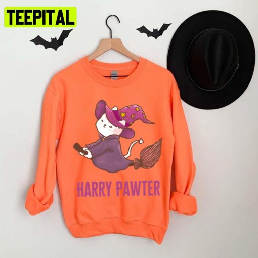 Harry Pawter Potter Cats Happy Halloween Unisex T-Shirt