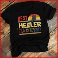 Heeler Dog Dad Retro Unisex T-Shirt