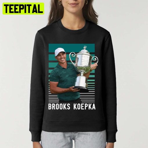 Holding Trophy Brooks Koepka Golf Legend Golf Tour 2022 Unisex T-Shirt