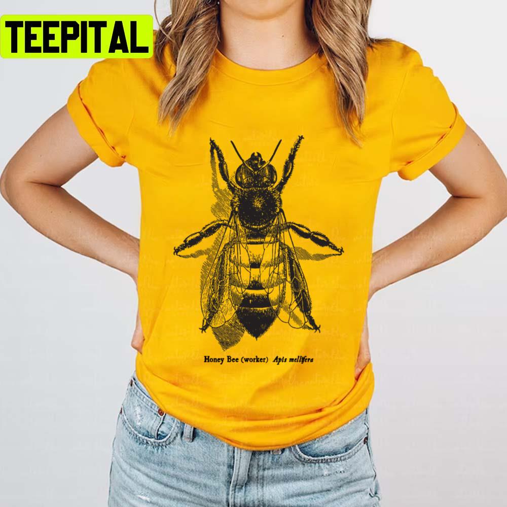 Honey Bee Vintage Scientific Illustration Unisex T-Shirt