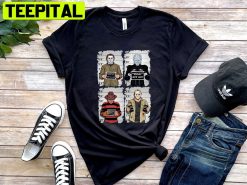 Horror Movie Characters Funny Halloween Unisex T-Shirt