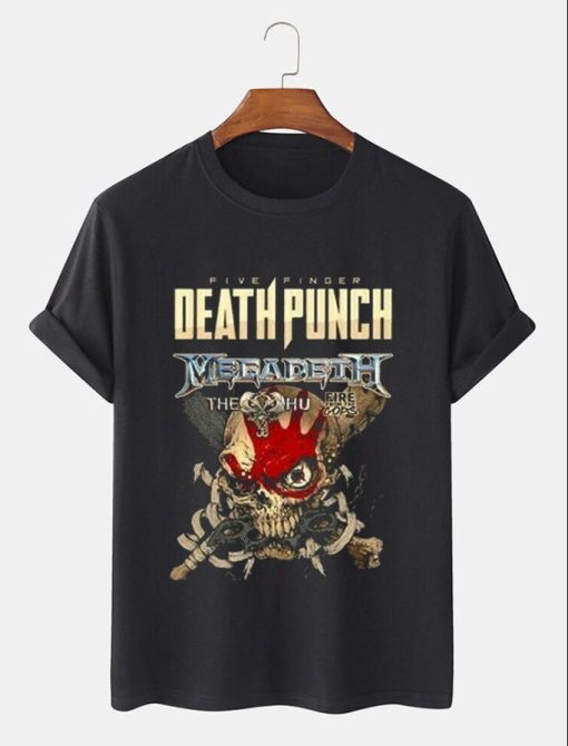 Hot Tour Megadeth Five Finger Death Punch Tour 2022 T-Shirt