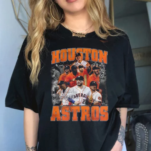 Houston Astros Vintage Baseball Art Unisex T-Shirt