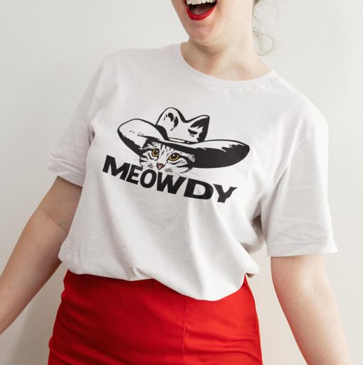 Howdy Pardner Cat Meowdy Cowboy Cat Unisex T-Shirt