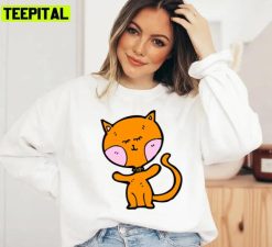 Hug Me Right Meow Design Cute Cat Unisex Sweatshirt