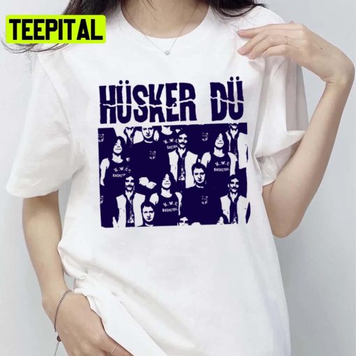 Husker Du The Blue Stencil Dead Kennedys Unisex T-Shirt