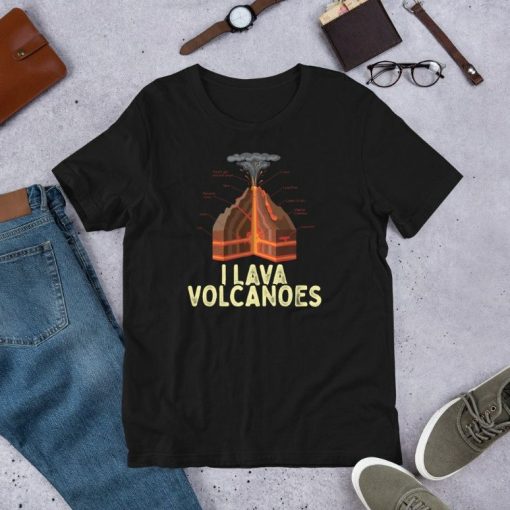 I Lava Volcanoes Geologist – Volcano Lover Geology Short-Sleeve Unisex T-Shirt