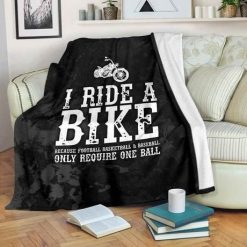 I Ride A Bike Bestseller Fleece Blanket Throw Blanket Gift