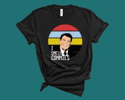 I Smell Commies Ronald Reagan Funny Retro Vintage Shirt