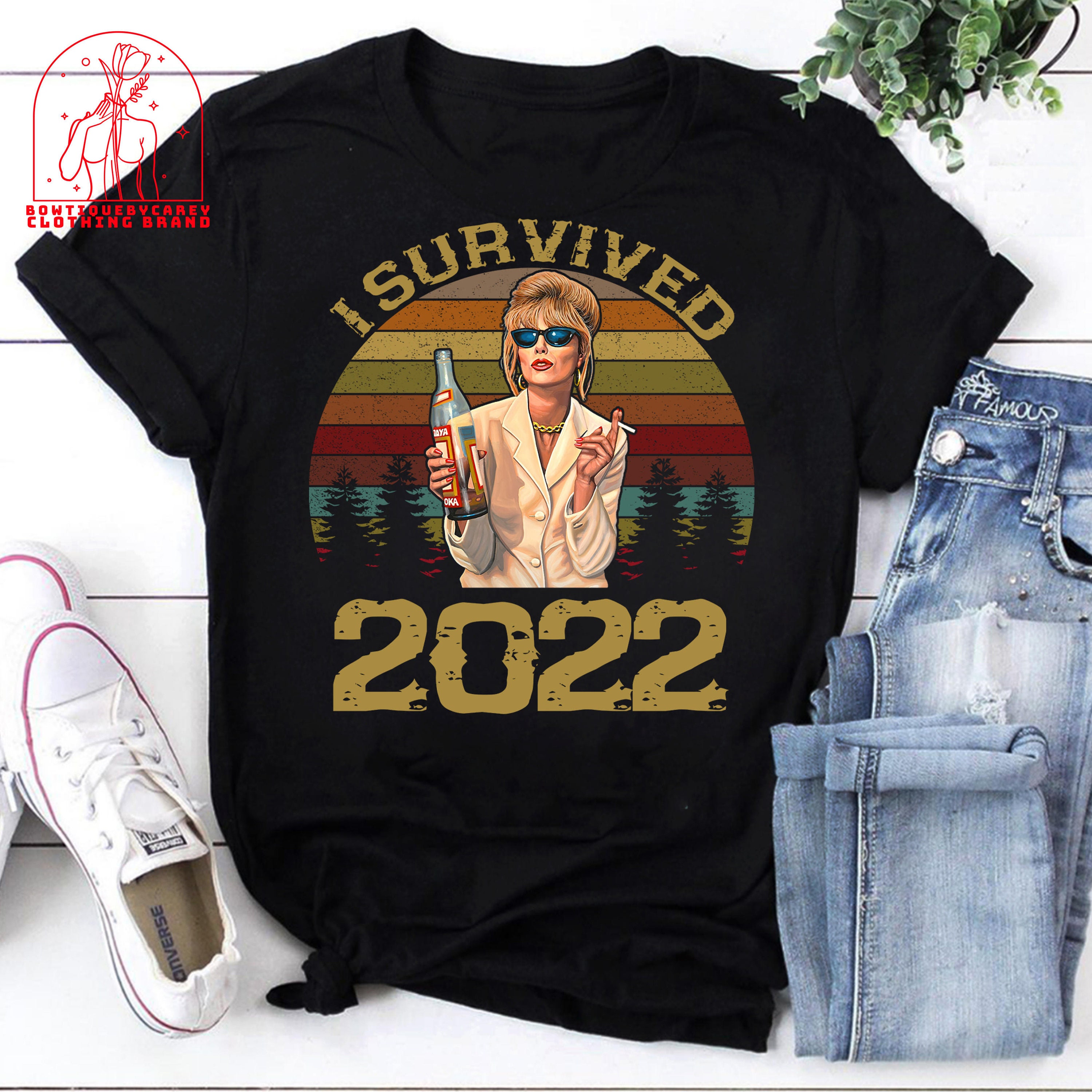 I Survived 2022 Jennifer Saunders Actress Bonkers My Life In Laughs Unisex T-Shirt