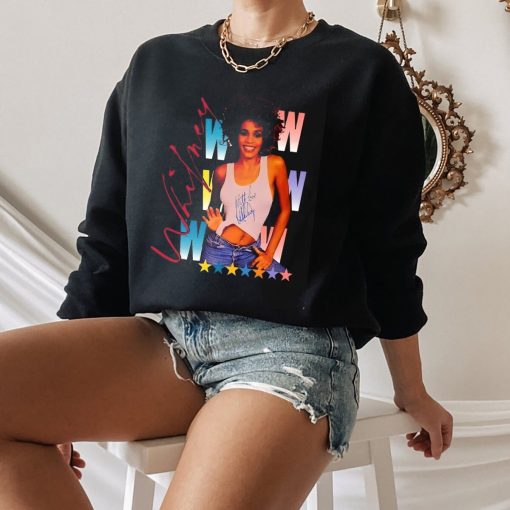 Iconic Signature Design Whitney Houston Pop Music Unisex Sweatshirt