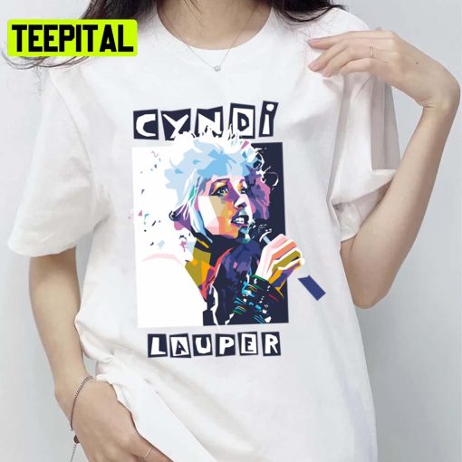 Iconic Singer Graphic Cyndi Lauper Unisex T-Shirt