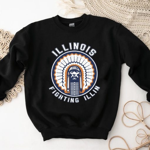 Illinois Fighting Illini Football Ncaa Sports Front Back Customized Text Number Unisex T-Shirt