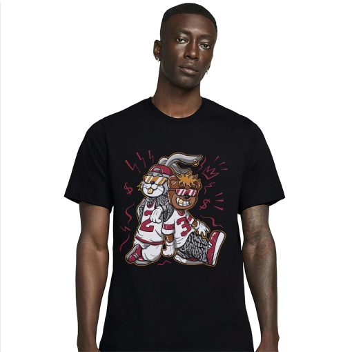 In Da Hood Match Jordan 3 Retro Cardinal Red Unisex T-Shirt