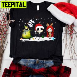 Jack & Sally The Nightmare Before Christmas Halloween Unisex T-Shirt