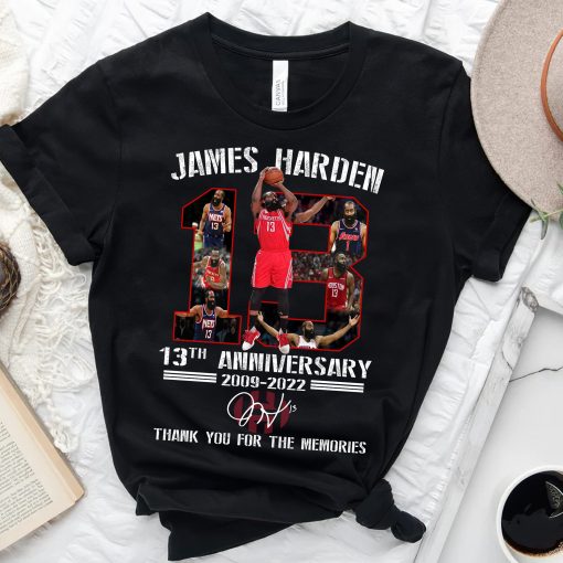 James Harden 13th Anniversary Thank You For The Memories Players Brooklyn Nets Unisex T-Shirt