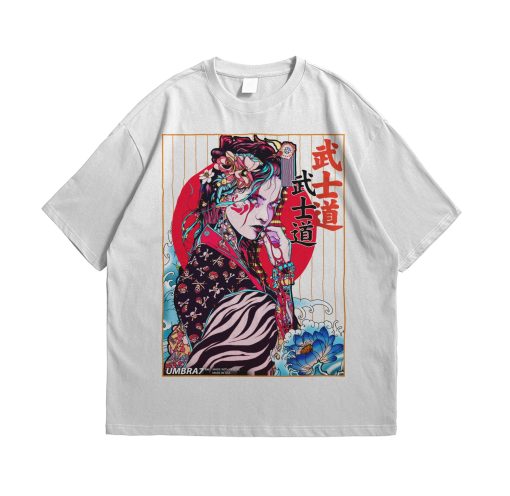 Japanese Geisha Urban Artwork Graphic Unisex T-Shirt