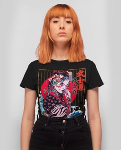 Japanese Geisha Urban Artwork Graphic Unisex T-Shirt