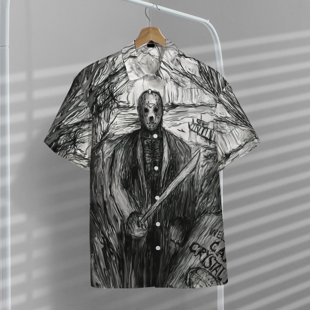 Jason Welcome You To Crystal Lake 3d All Over Print Summer Button Design For Halloween Hawaii Shirt