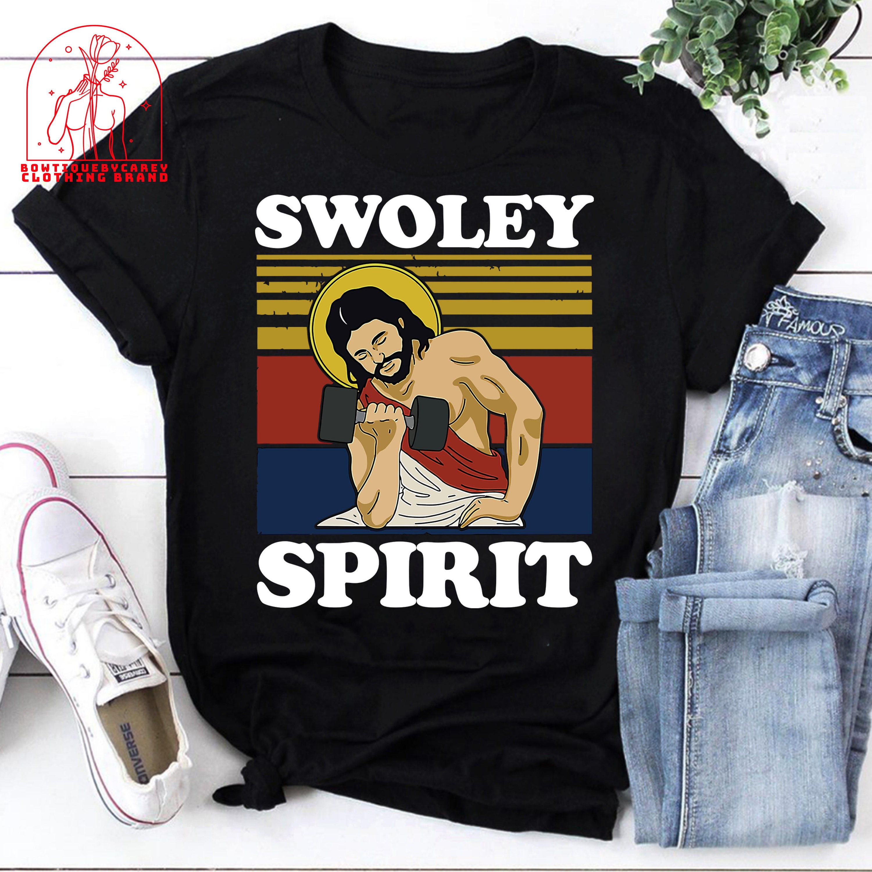 Jesus Swoley Spirit Christian Religion Weightlifting Unisex T-Shirt