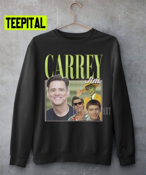 Jim Homage Carrey Retro Vintage Art Unisex Sweatshirt