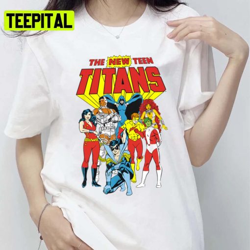 Jl New Teen Titans Red Logo Unisex T-Shirt