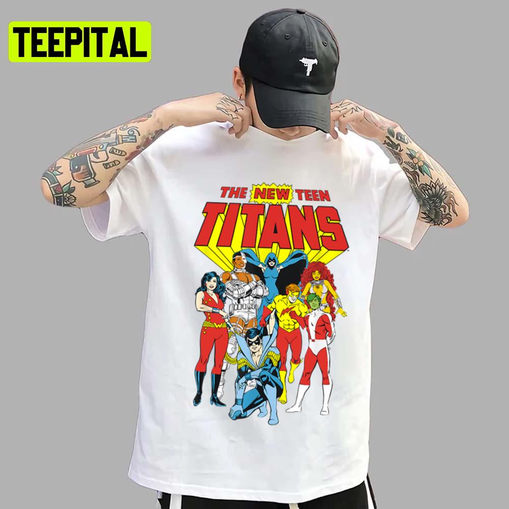 Jl New Teen Titans Red Logo Unisex T-Shirt