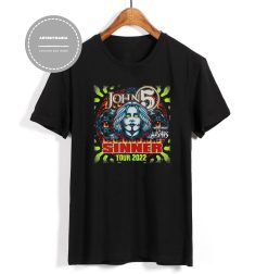 John 5 And The Creatures Sinner Album John 5 Sinner Album Rock Shirt