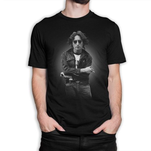 John Lennon Black T-Shirt