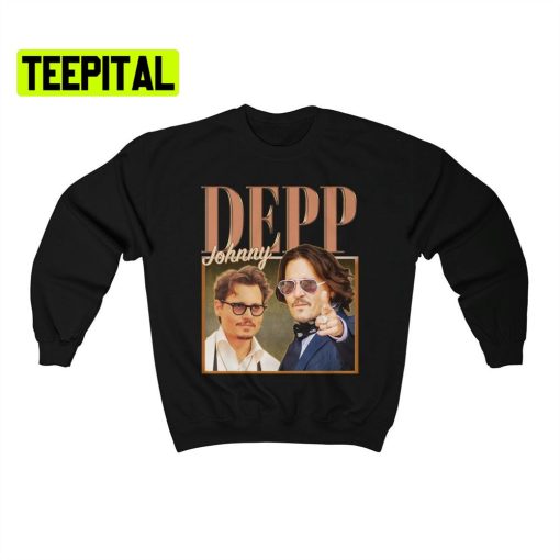 Johnny Depp Retro Vintage Art Unisex Sweatshirt