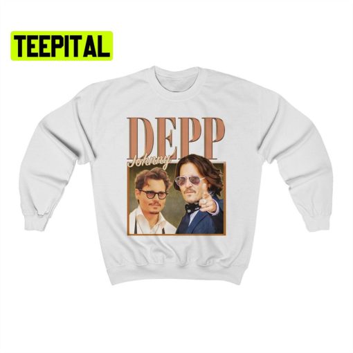 Johnny Depp Retro Vintage Art Unisex Sweatshirt