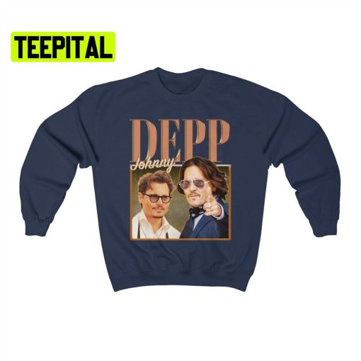 Johnny Depp Retro Vintage Art Unisex Sweatshirt