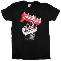 Judas Priest Breaking The Law Retro Print Licensed Shirt