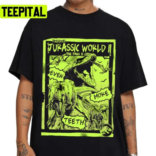 Jurassic World 2 The Park Is Open Neon Unisex T-Shirt