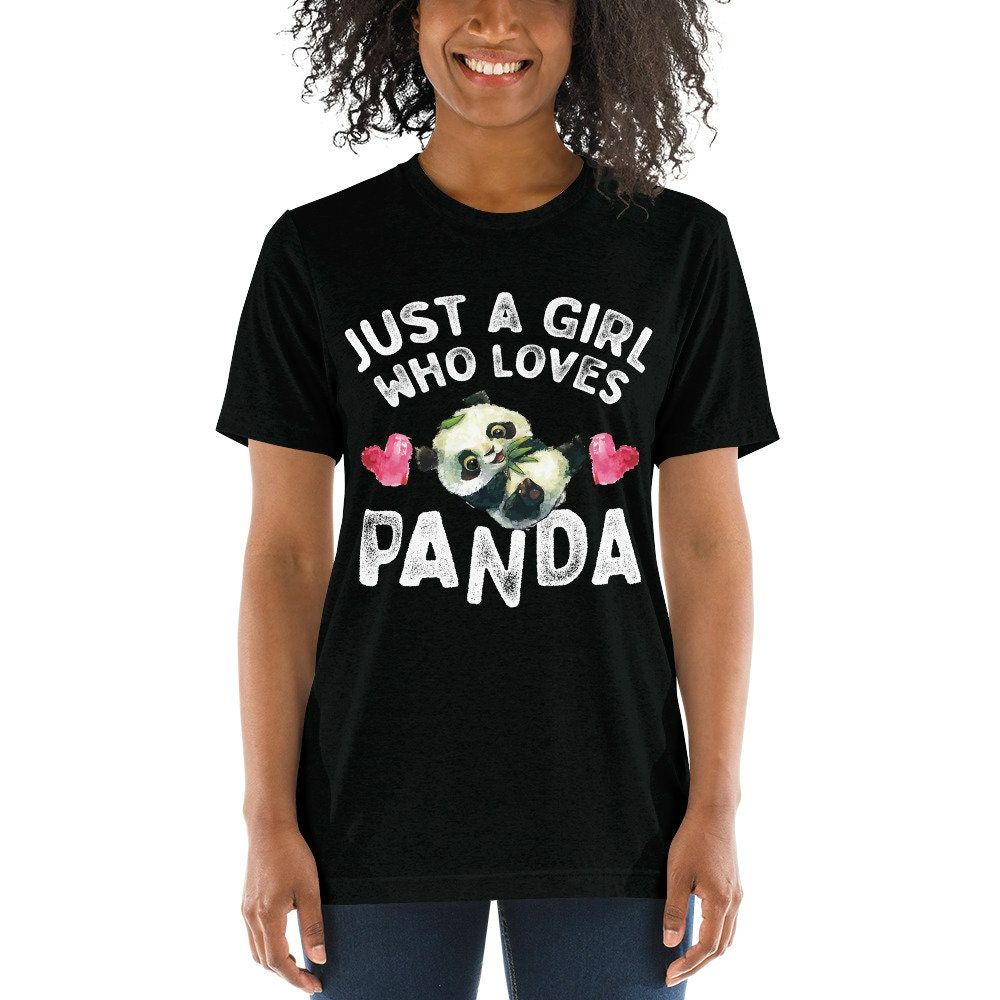 Just A Girl Who Loves Panda Lovers Cute Ladies T-Shirt